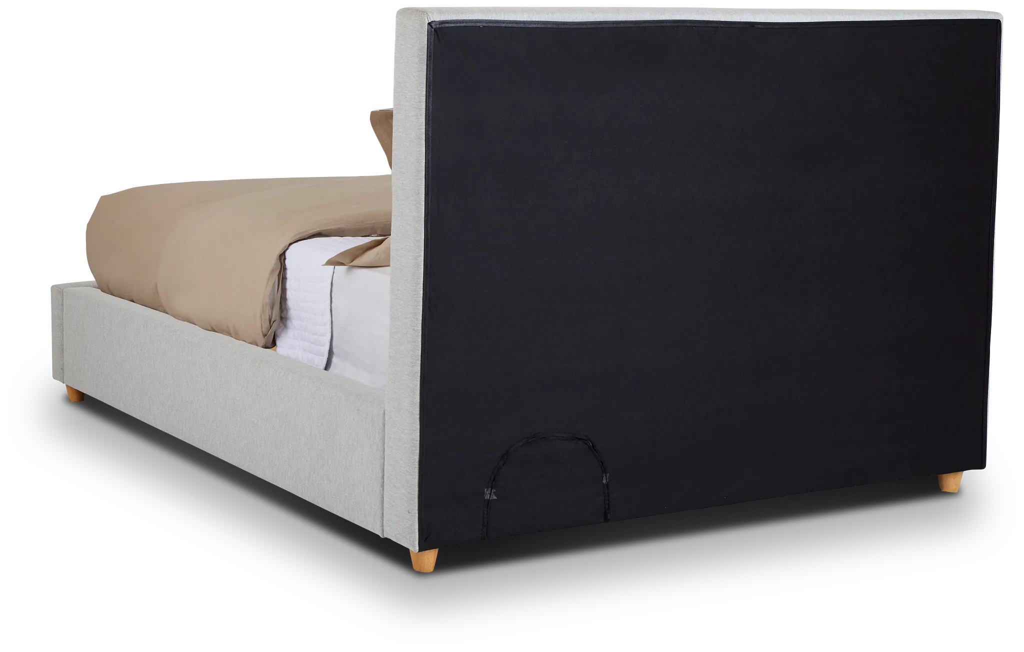 Chelsea Light Gray Uph Platform Bed