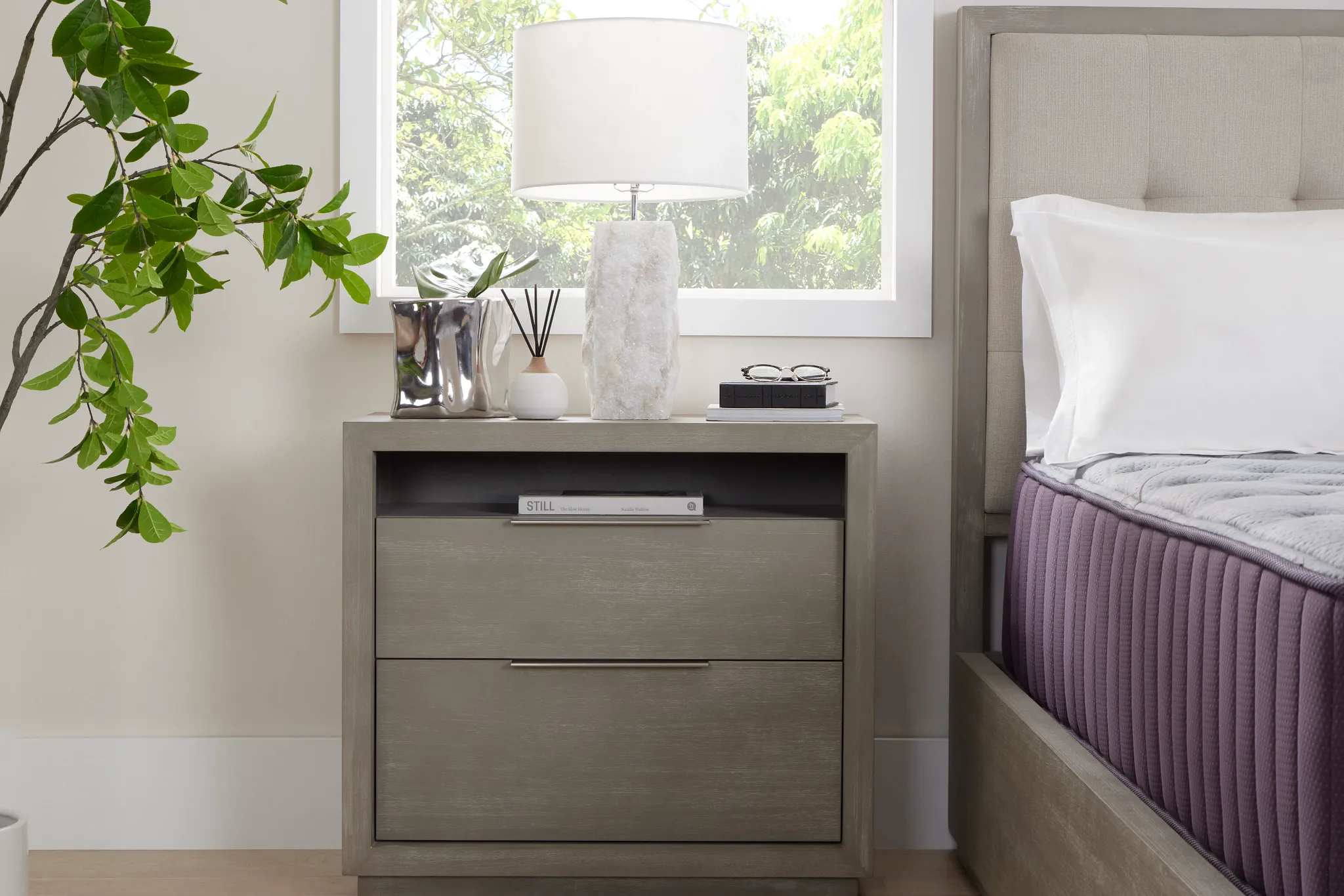 Madden Light Tone 2-drawer Nightstand