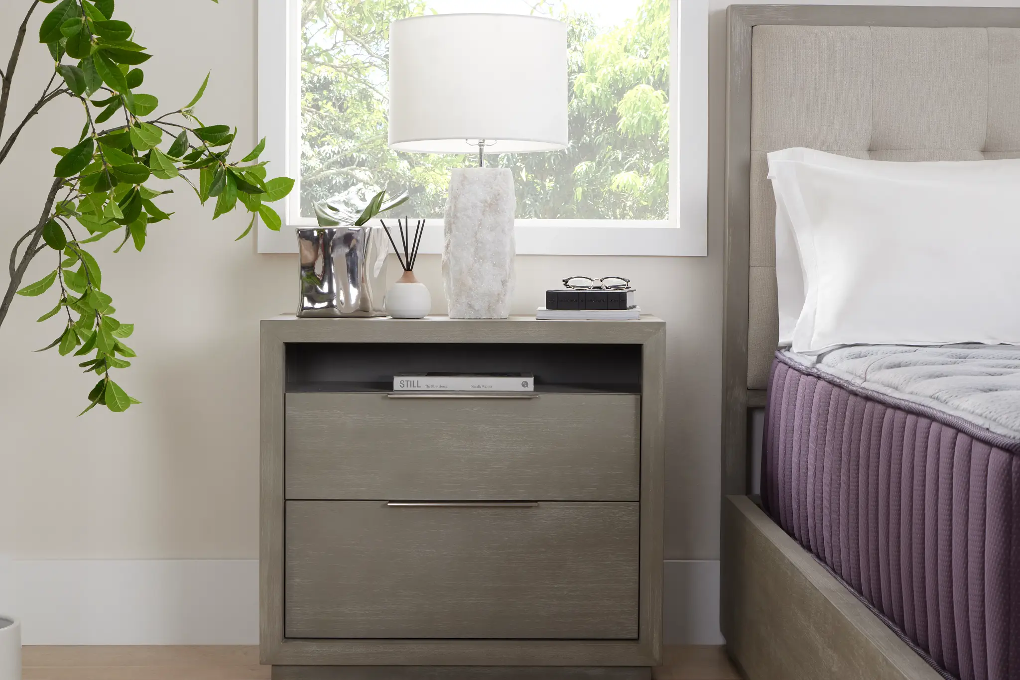 Madden Light Tone 2-drawer Nightstand Madden Light Tone 2-drawer Nightstand