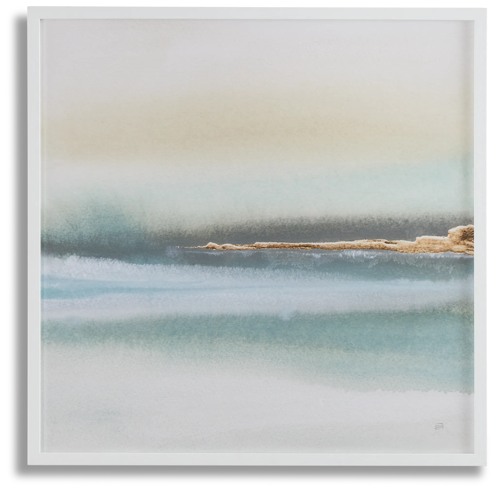 Dellas Light Green Framed Wall Art