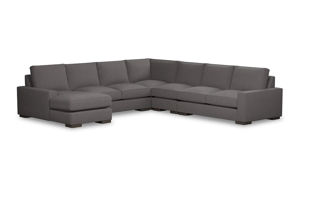 Edgewater Peyton Gray Large Left Chaise Sectional