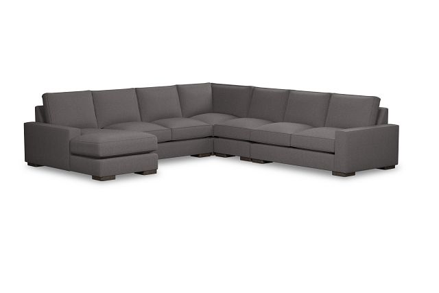Edgewater Peyton Gray Large Left Chaise Sectional