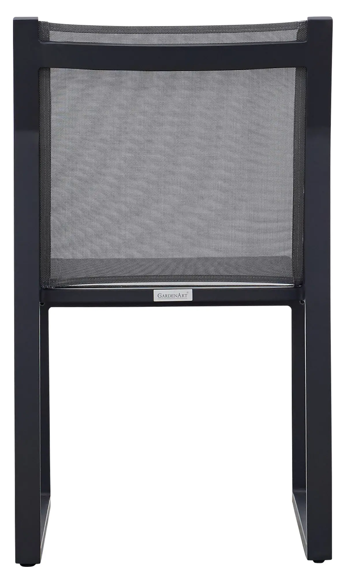 Linear2 Dark Gray Aluminum Sling Chair Linear2 Dark Gray Aluminum Sling Chair