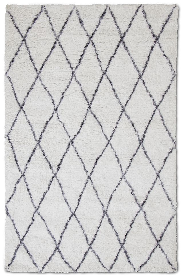 Morgan White 5x8 Area Rug