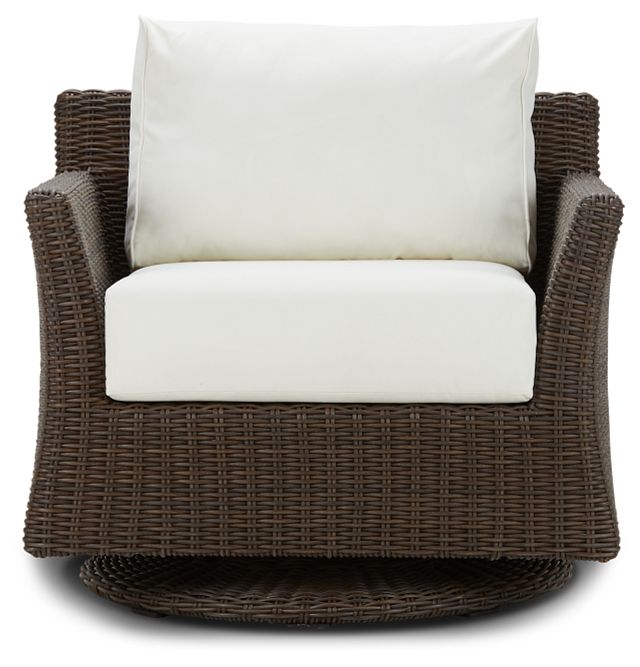 Southport White Swivel Chair