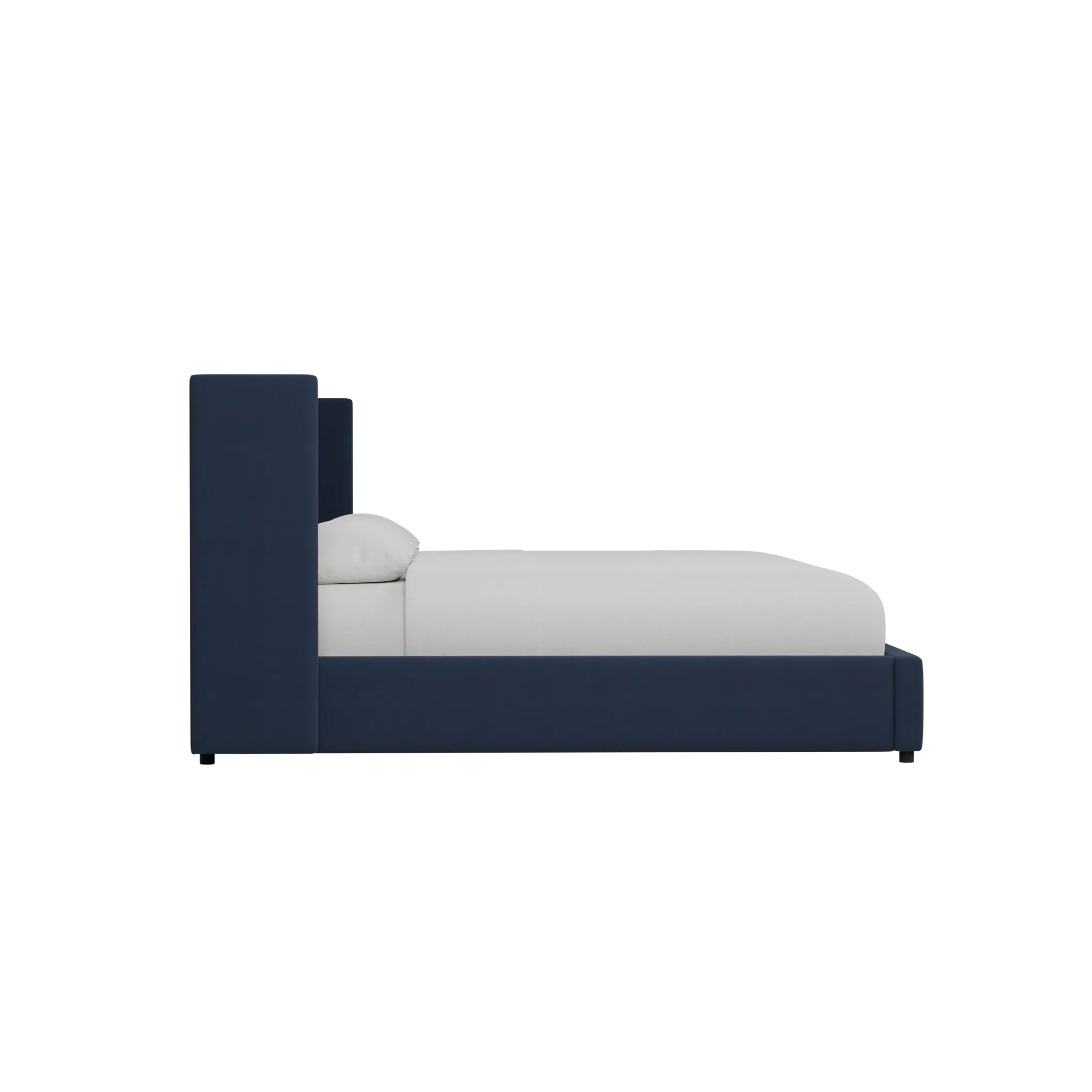 Captiva Joya Dark Blue 48" Upholstered Shelter Bed