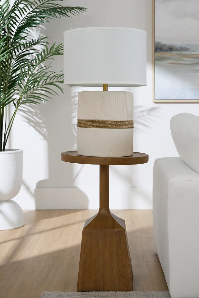 Provo Mid Tone Round Pedestal Table
