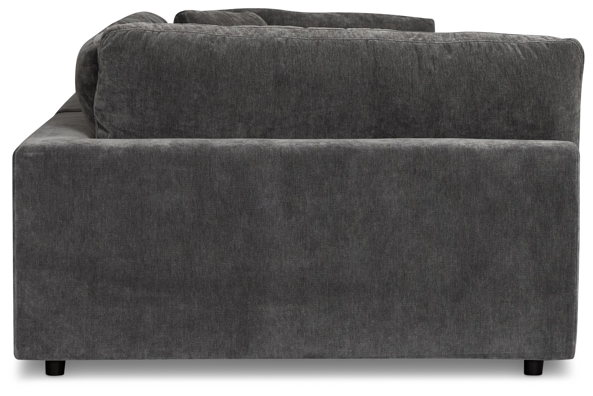 Lounge Dark Gray Fabric Left Chaise Sectional