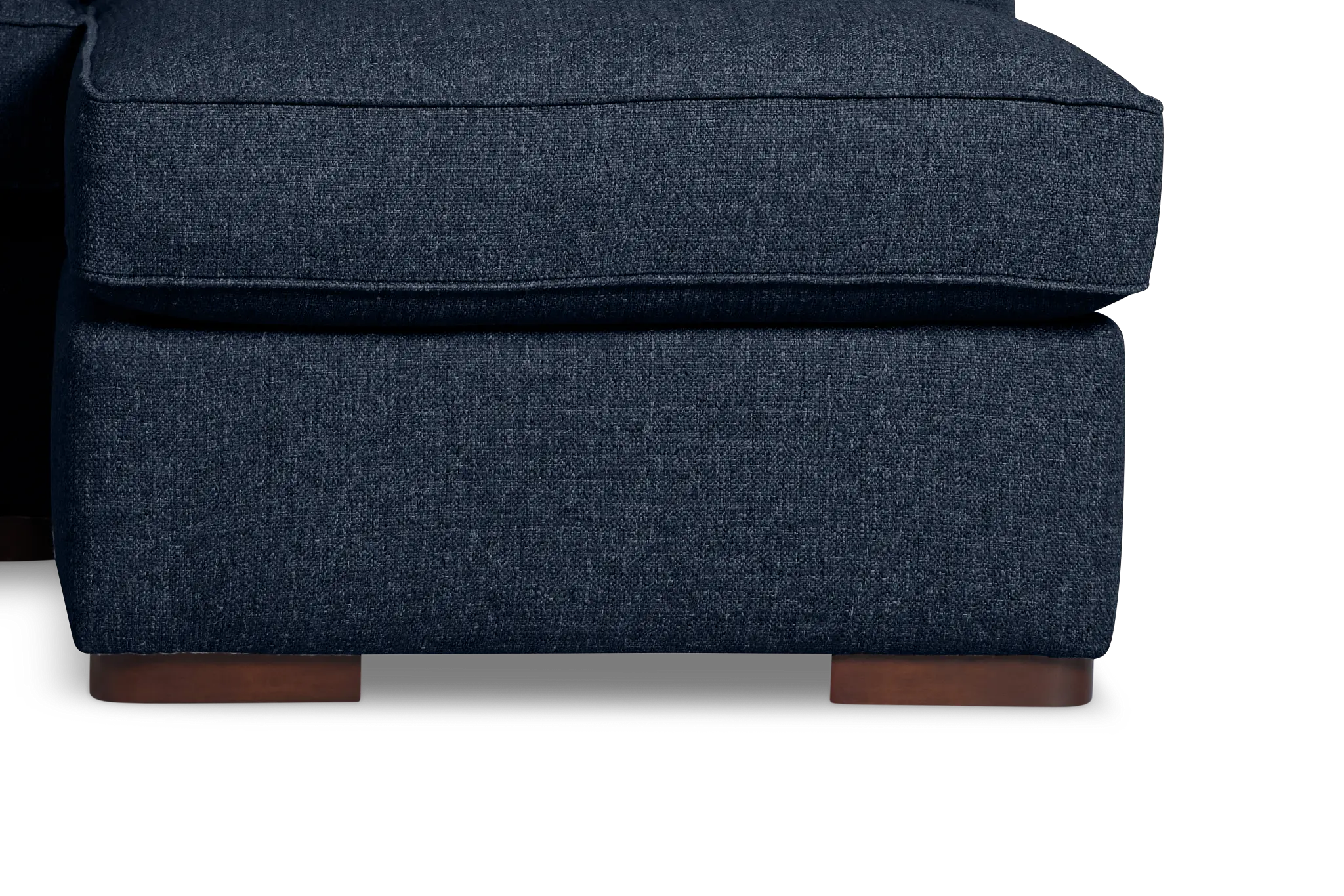 Sinclair Dark Blue Fabric Small Right Chaise Sectional Sinclair Dark Blue Fabric Small Right Chaise Sectional