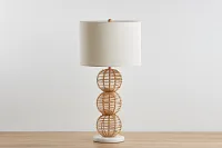 Rattan Large Table Lamp