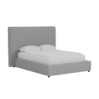 Grayton Delray Light Gray 54" Upholstered Platform Bed