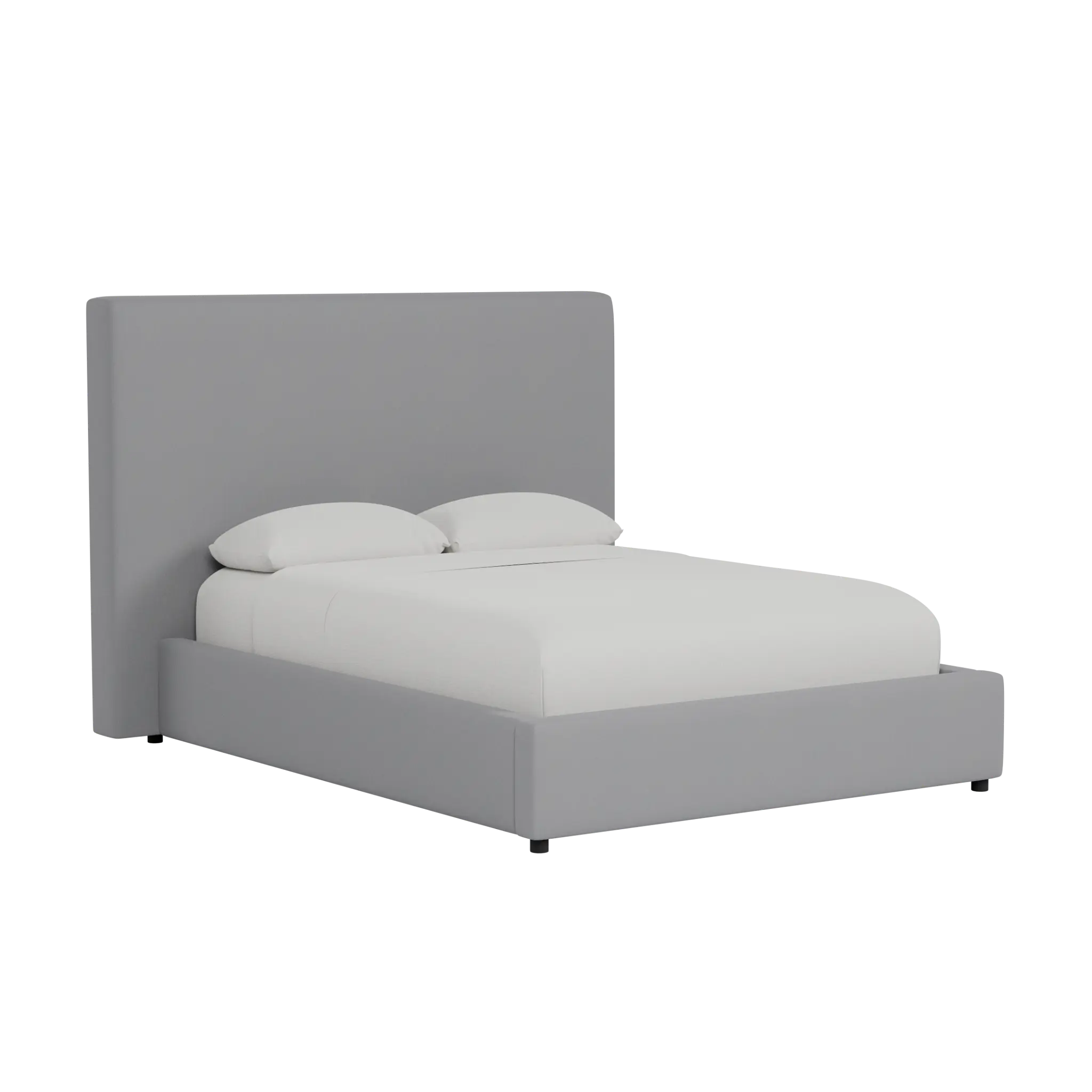 Grayton Delray Light Gray 54" Upholstered Platform Bed Grayton Delray Light Gray 54" Upholstered Platform Bed