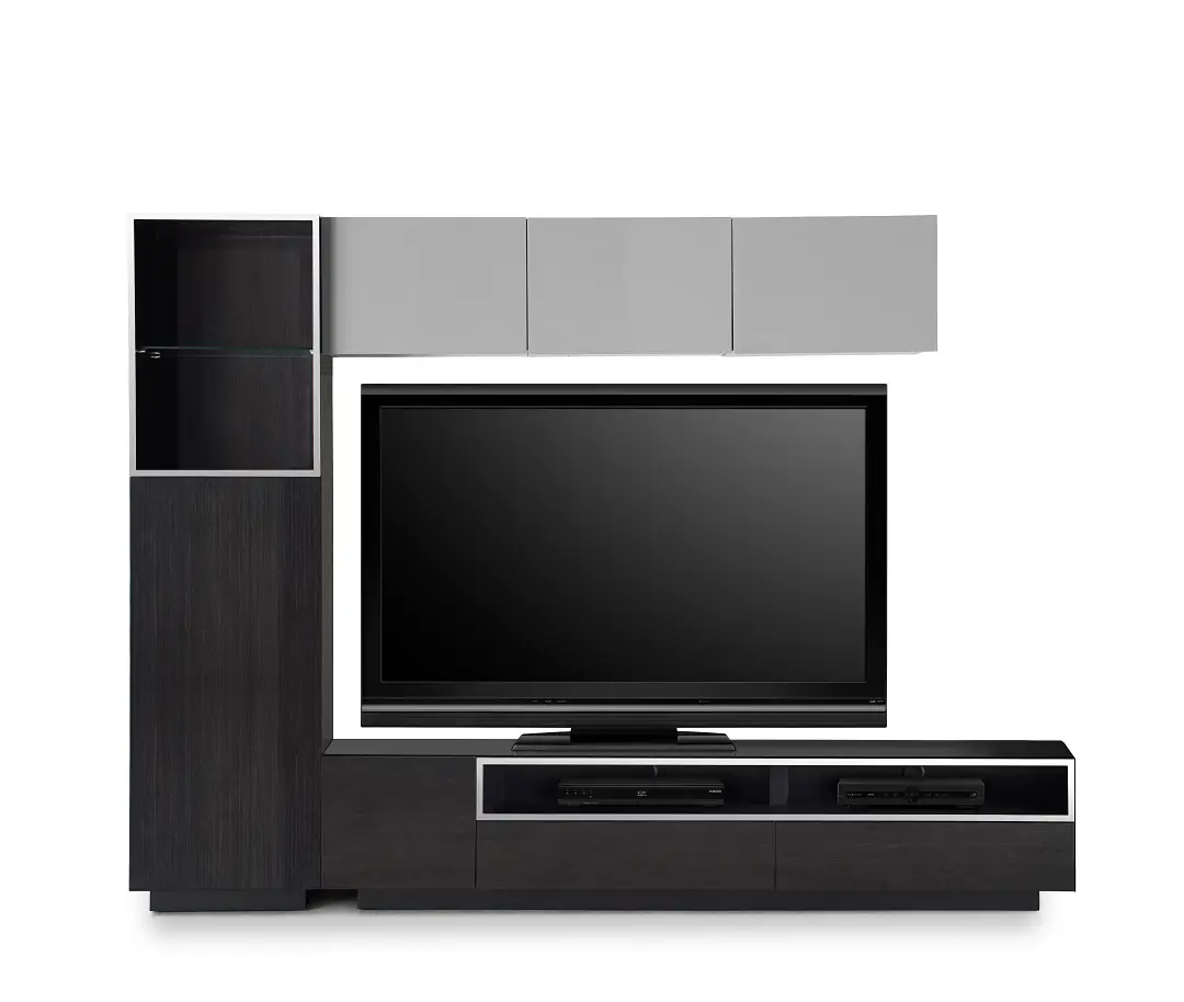 Vancouver 108" Dark Tone Gray 5-piece Left Modular Wall Vancouver 108" Dark Tone Gray 5-piece Left Modular Wall