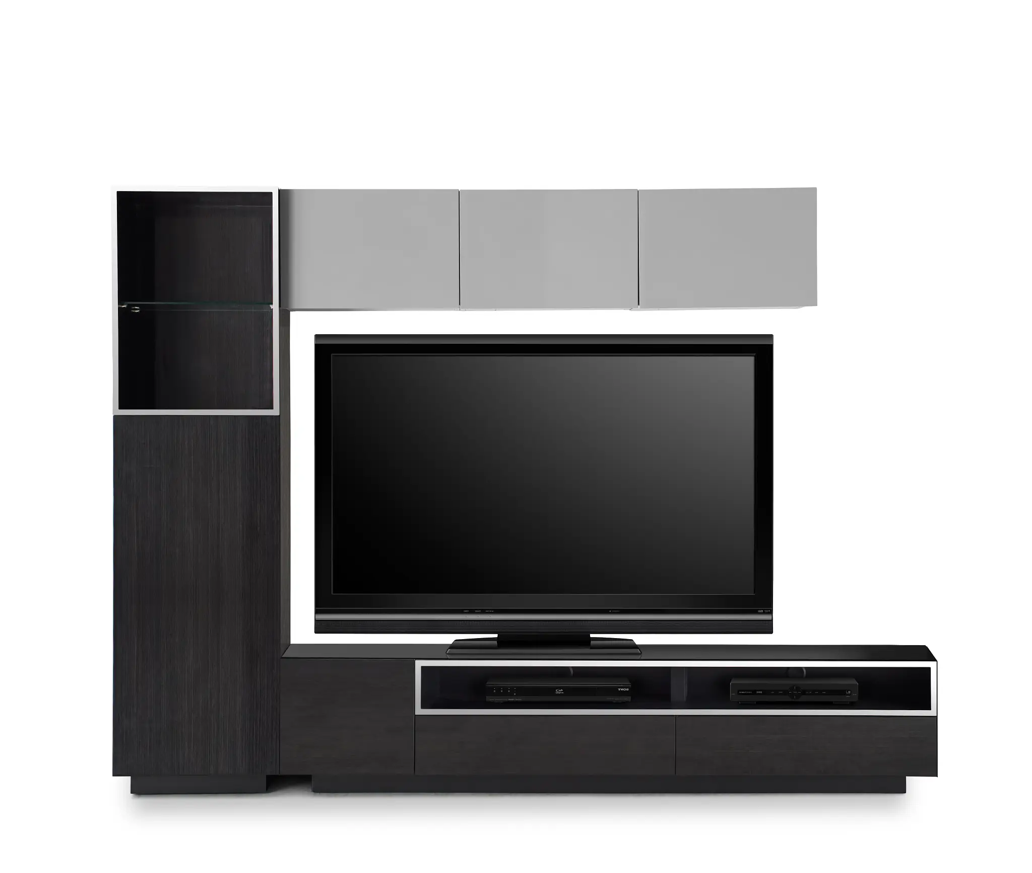 Vancouver 108" Dark Tone Gray 5-piece Left Modular Wall Vancouver 108" Dark Tone Gray 5-piece Left Modular Wall