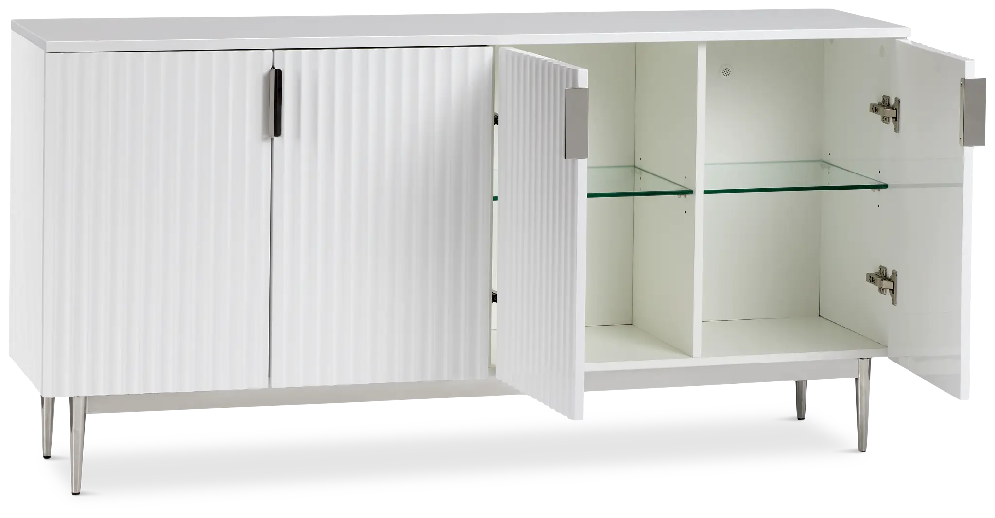 Surge White Four-door Cabinet Surge White Four-door Cabinet