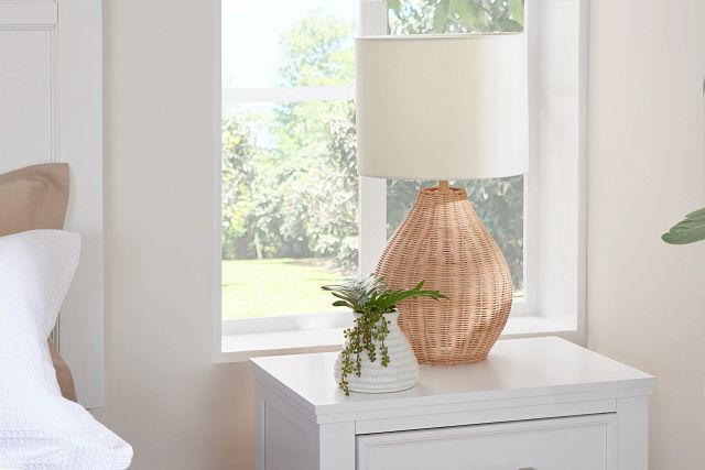 Rattan Small Table Lamp