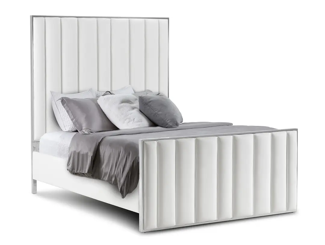 Ocean Drive White Metal Panel Bed Ocean Drive White Metal Panel Bed