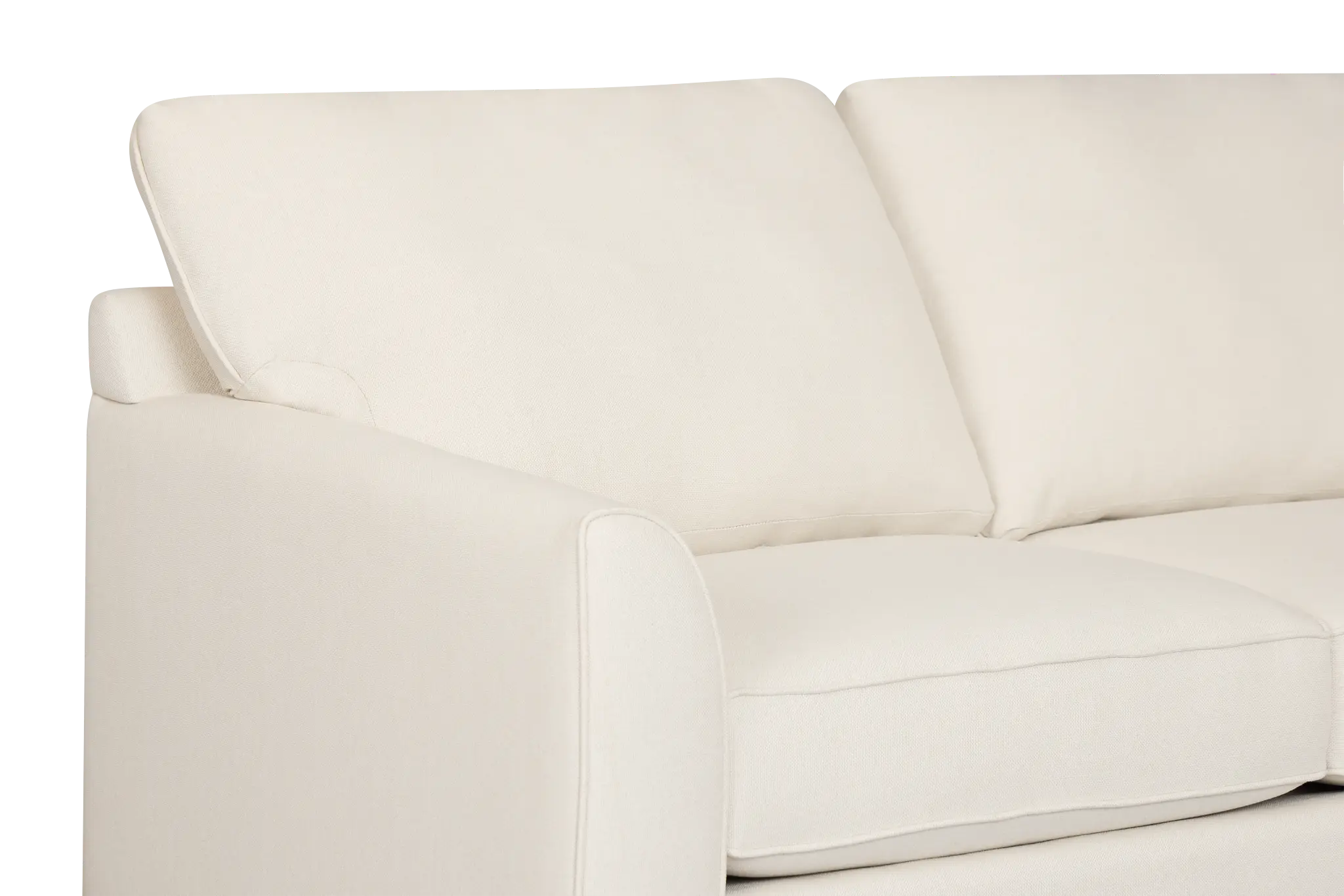 Tate Light Beige Fabric Large Right Chaise Sectional Tate Light Beige Fabric Large Right Chaise Sectional