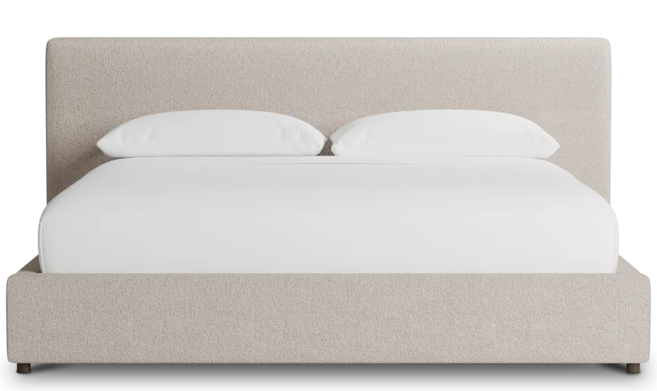 Grayton Elite Taupe 44" Upholstered Platform Bed