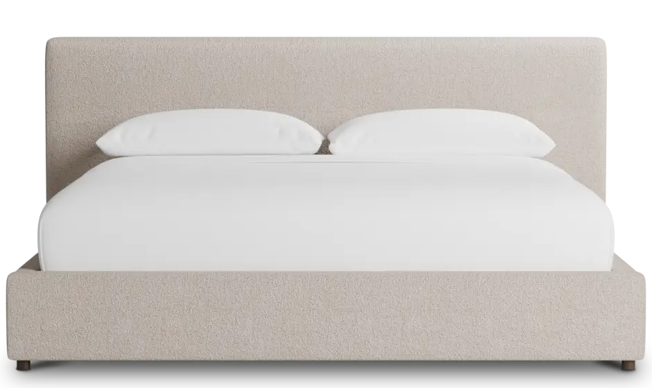 Grayton Elite Taupe 44" Upholstered Platform Bed Grayton Elite Taupe 44" Upholstered Platform Bed