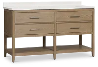 Alden Light Gray 60" Double Bathroom Vanity