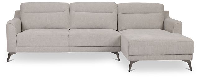 Talia Gray Fabric Right Chaise Sectional