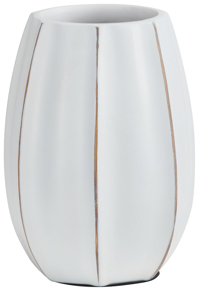 Reed White Vase (1)