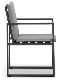 Linear Dark Gray Arm Chair