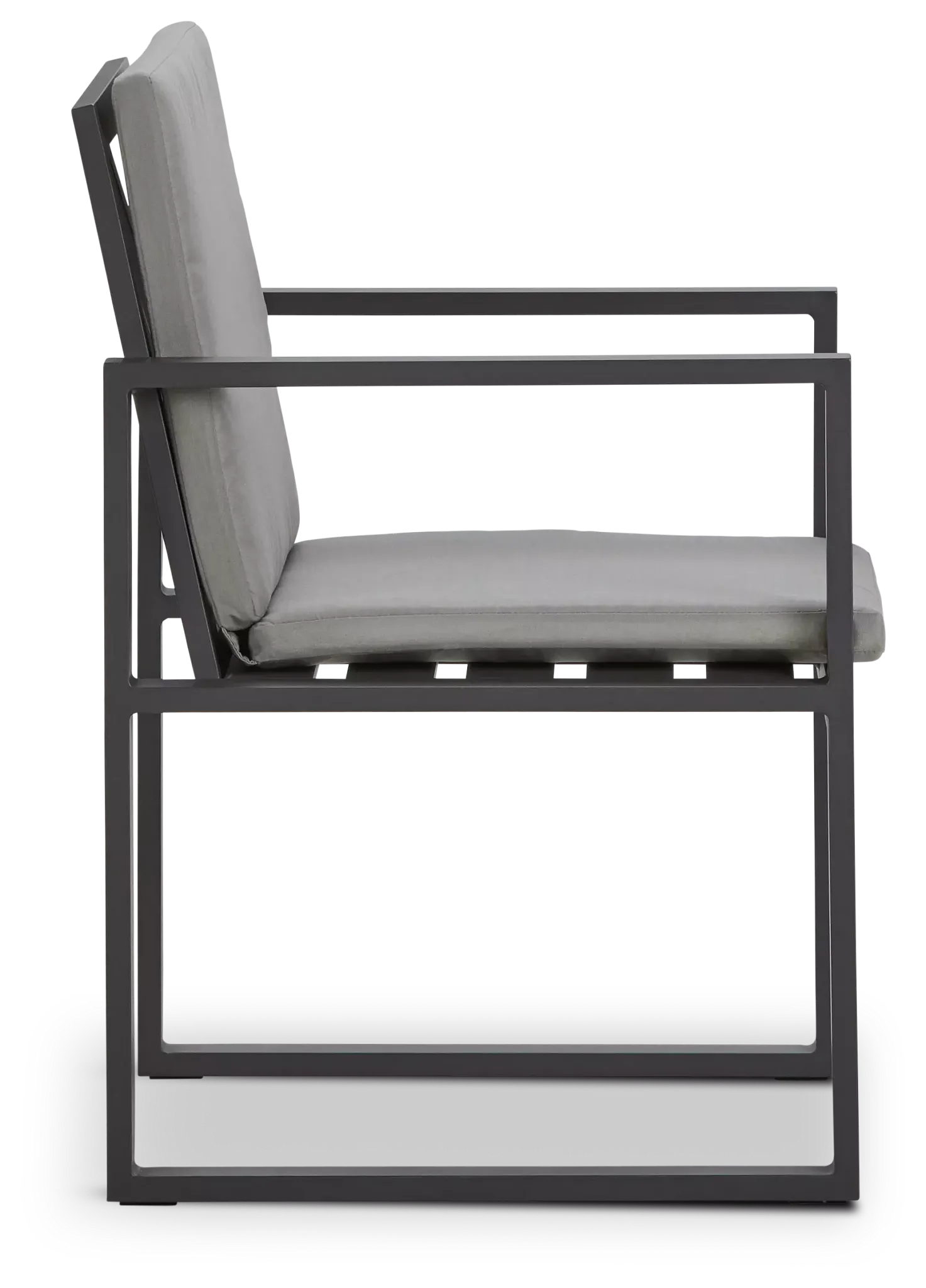 Linear Dark Gray Arm Chair