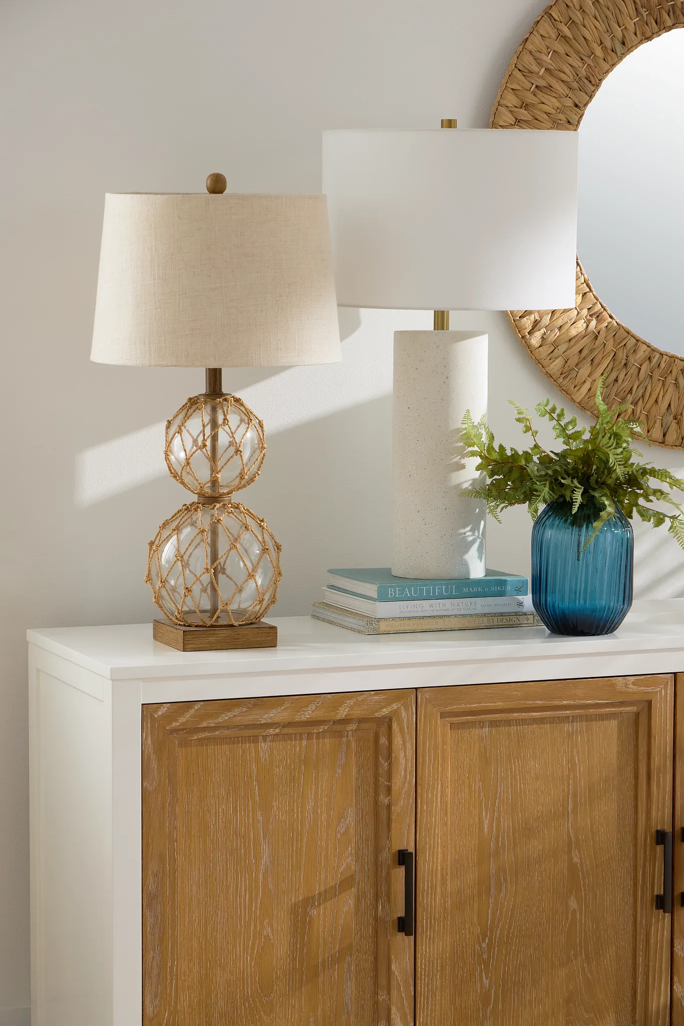 Coastal Glass Table Lamp