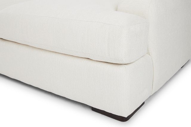 Alpha White Fabric Large Two-arm Sectional