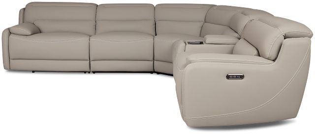 Jett Gray Micro Medium Triple Power 2-arm Sectional