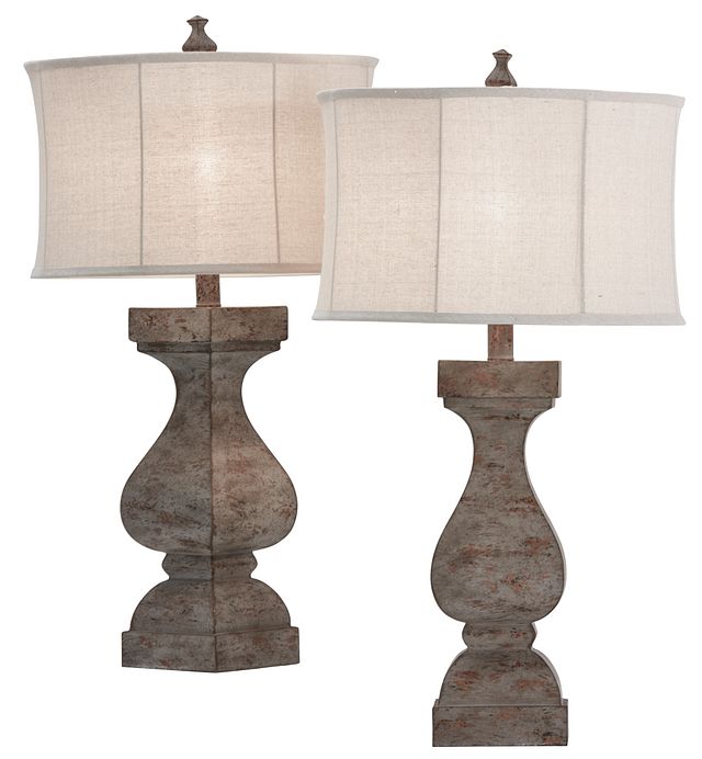 Eloise Light Gray Set Of 2 Table Lamp