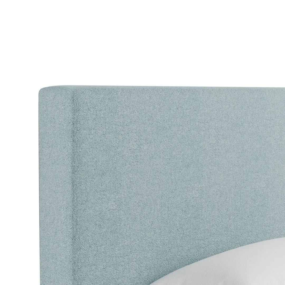 Grayton Elite Light Blue 54" Upholstered Platform Bed