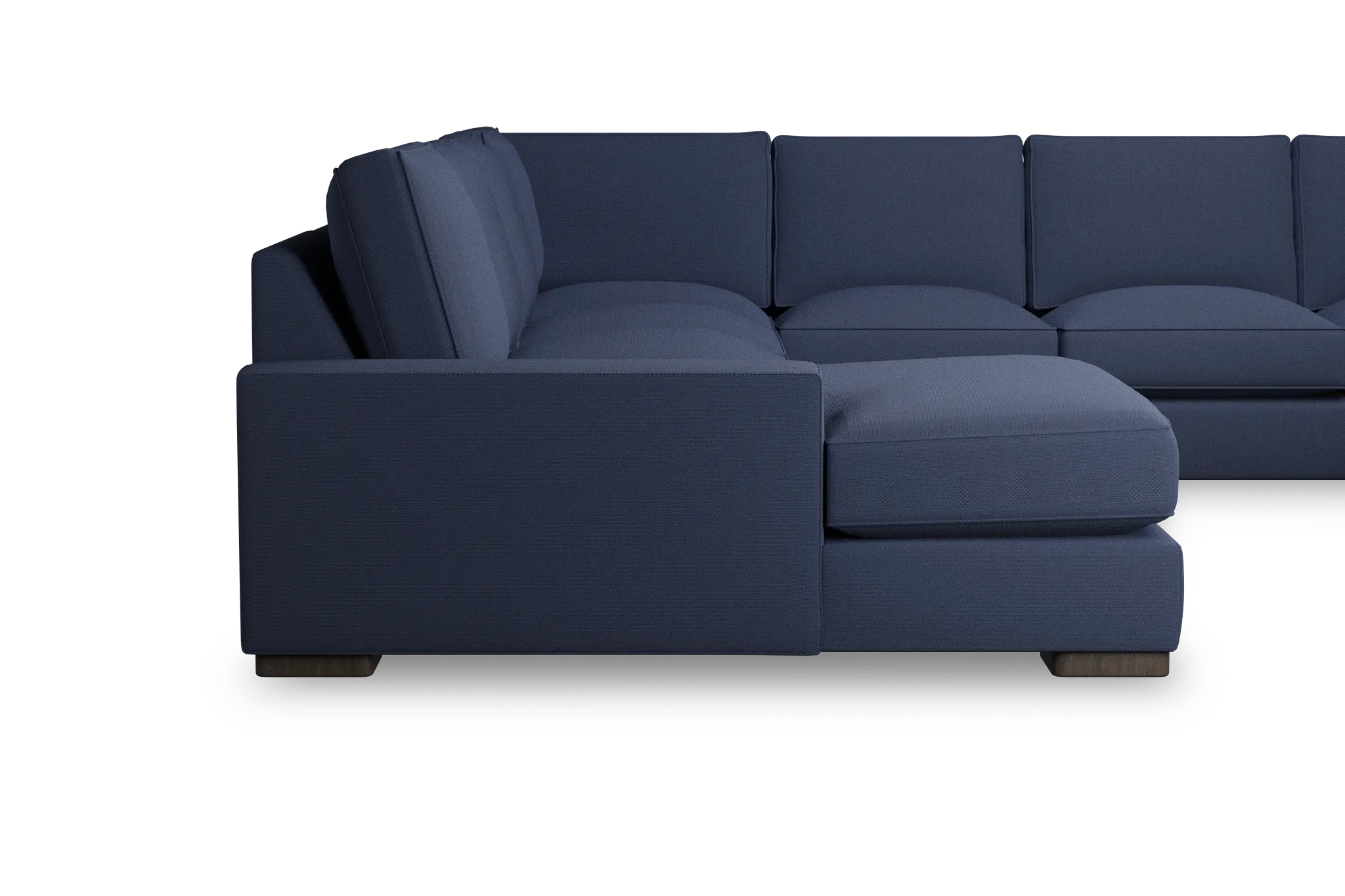 Edgewater Peyton Dark Blue Large Left Chaise Sectional