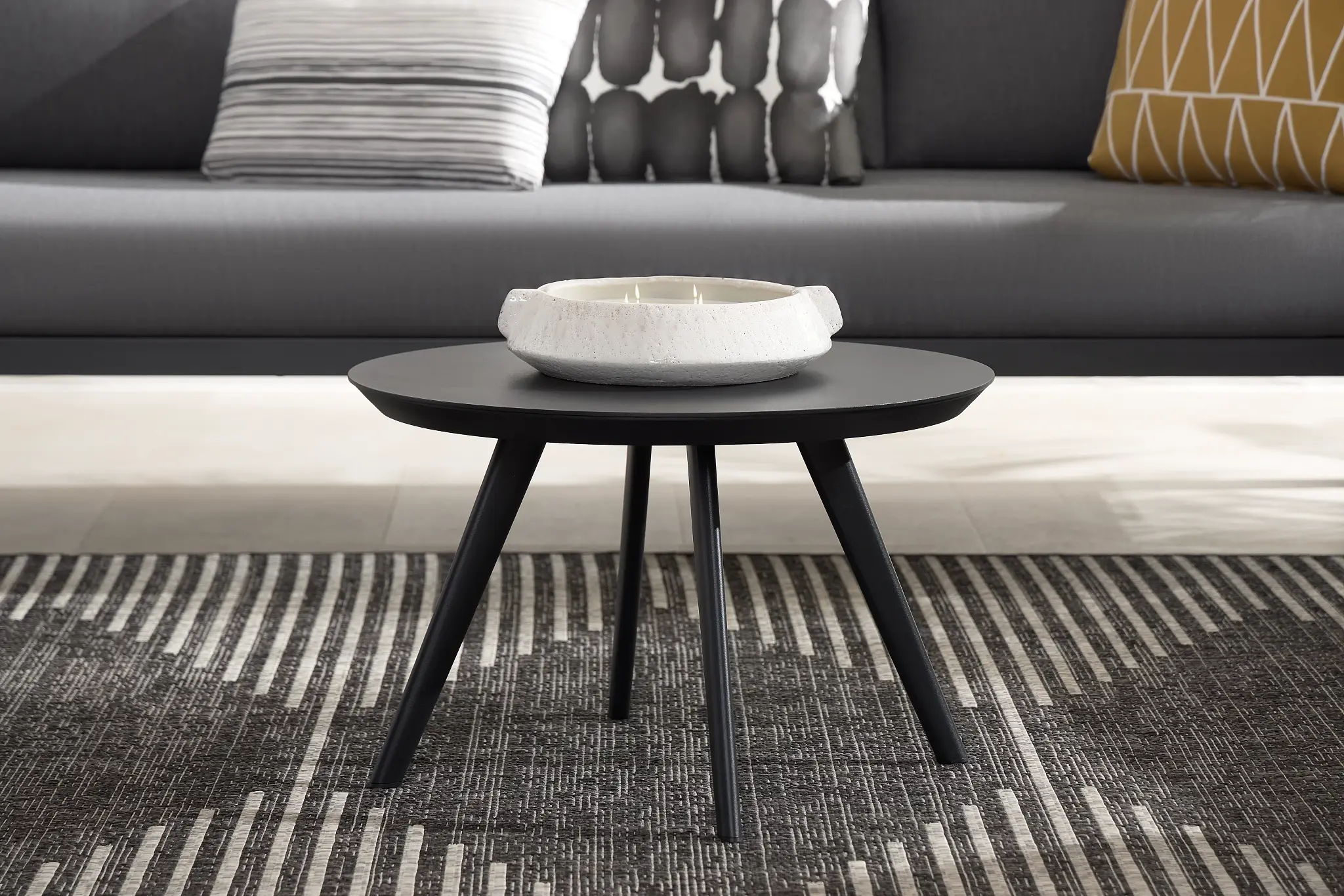Malaga Black Round Coffee Table Malaga Black Round Coffee Table