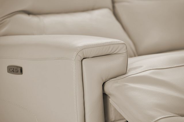 Porto Beige Lthr/vinyl Power Reclining Sofa