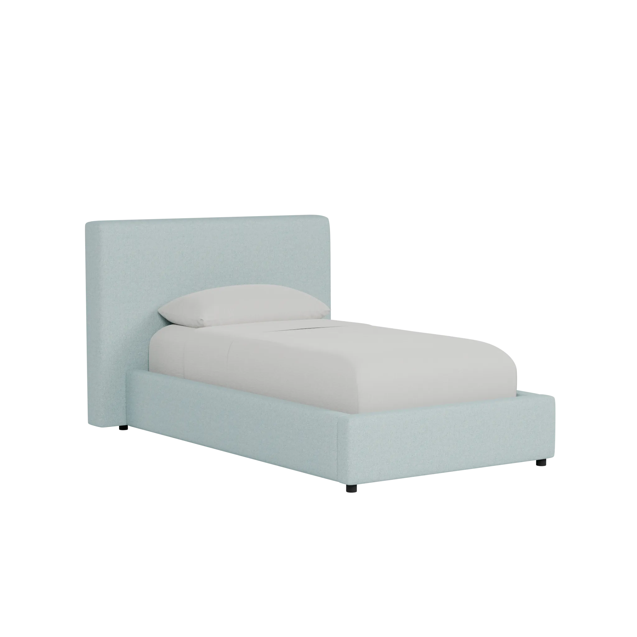 Grayton Elite Light Blue 44" Upholstered Platform Bed