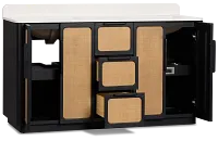 Pacific Two-tone 60" Double Bathroom Vanity