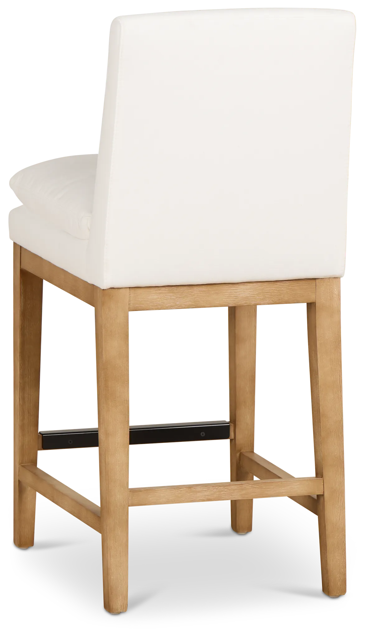 Nixon White 24" Upholstered Barstool