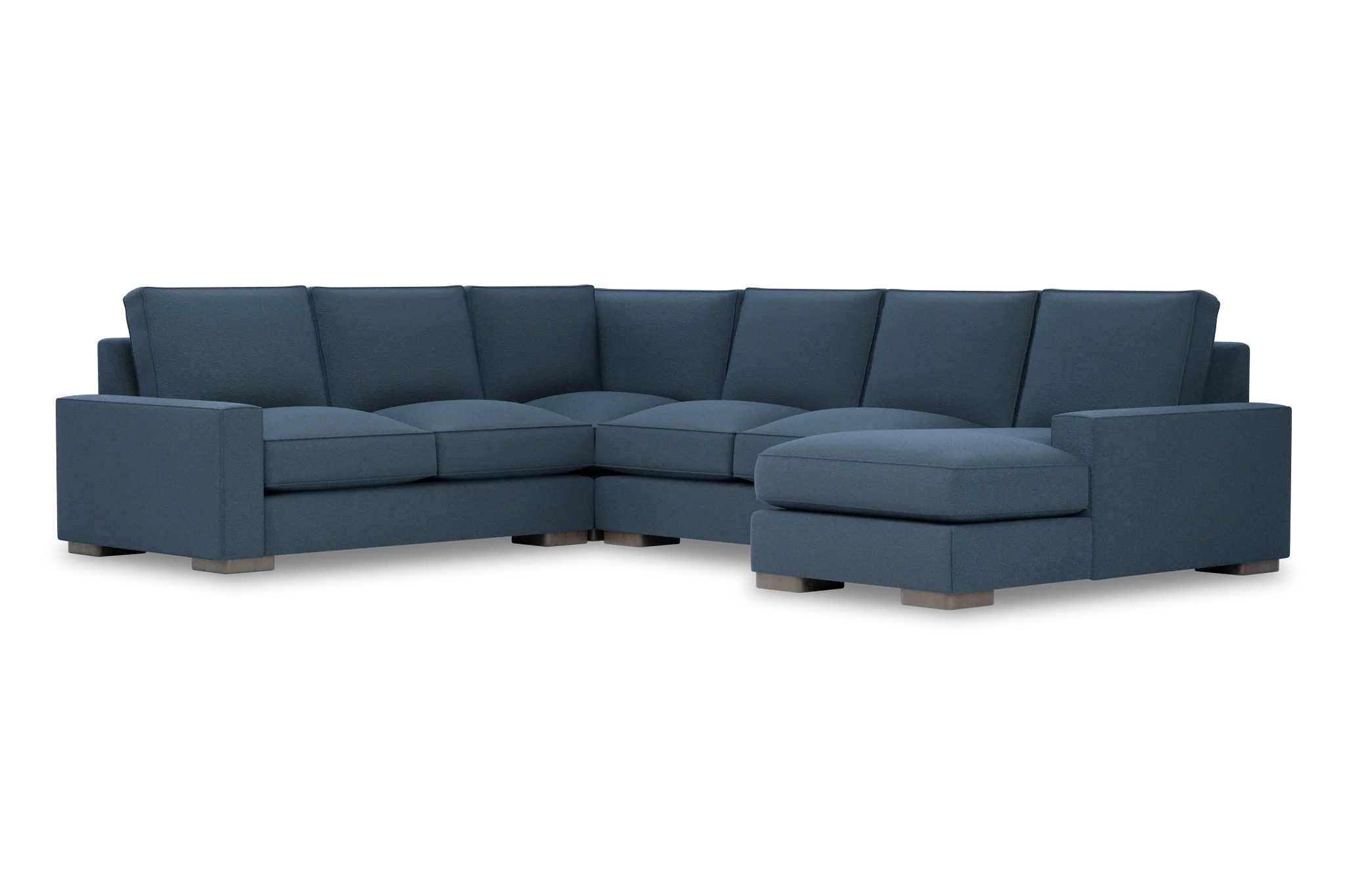 Edgewater Elite Blue Medium Right Chaise Sectional