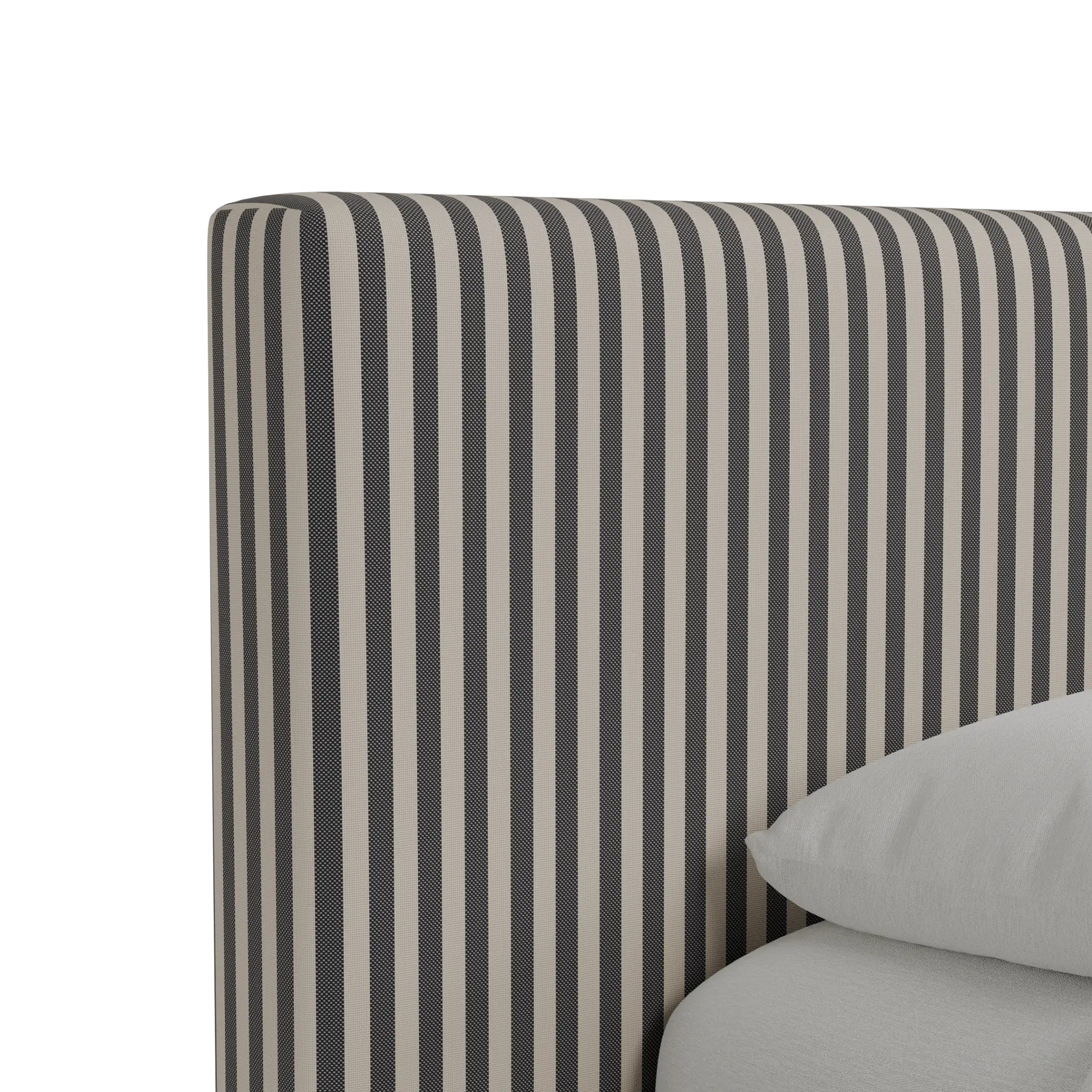 Grayton Sea Lane Dark Blue 44" Upholstered Platform Bed Grayton Sea Lane Dark Blue 44" Upholstered Platform Bed