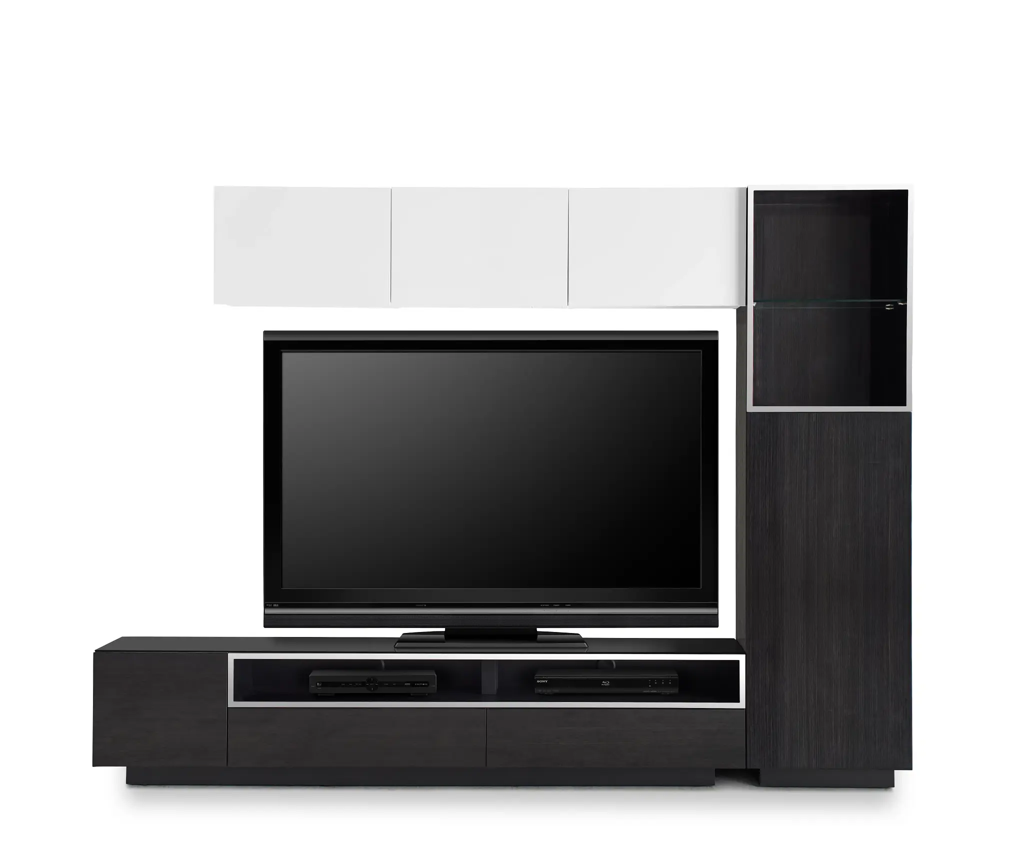 Vancouver 108" Dark Tone White 5-piece Right Modular Wall Vancouver 108" Dark Tone White 5-piece Right Modular Wall