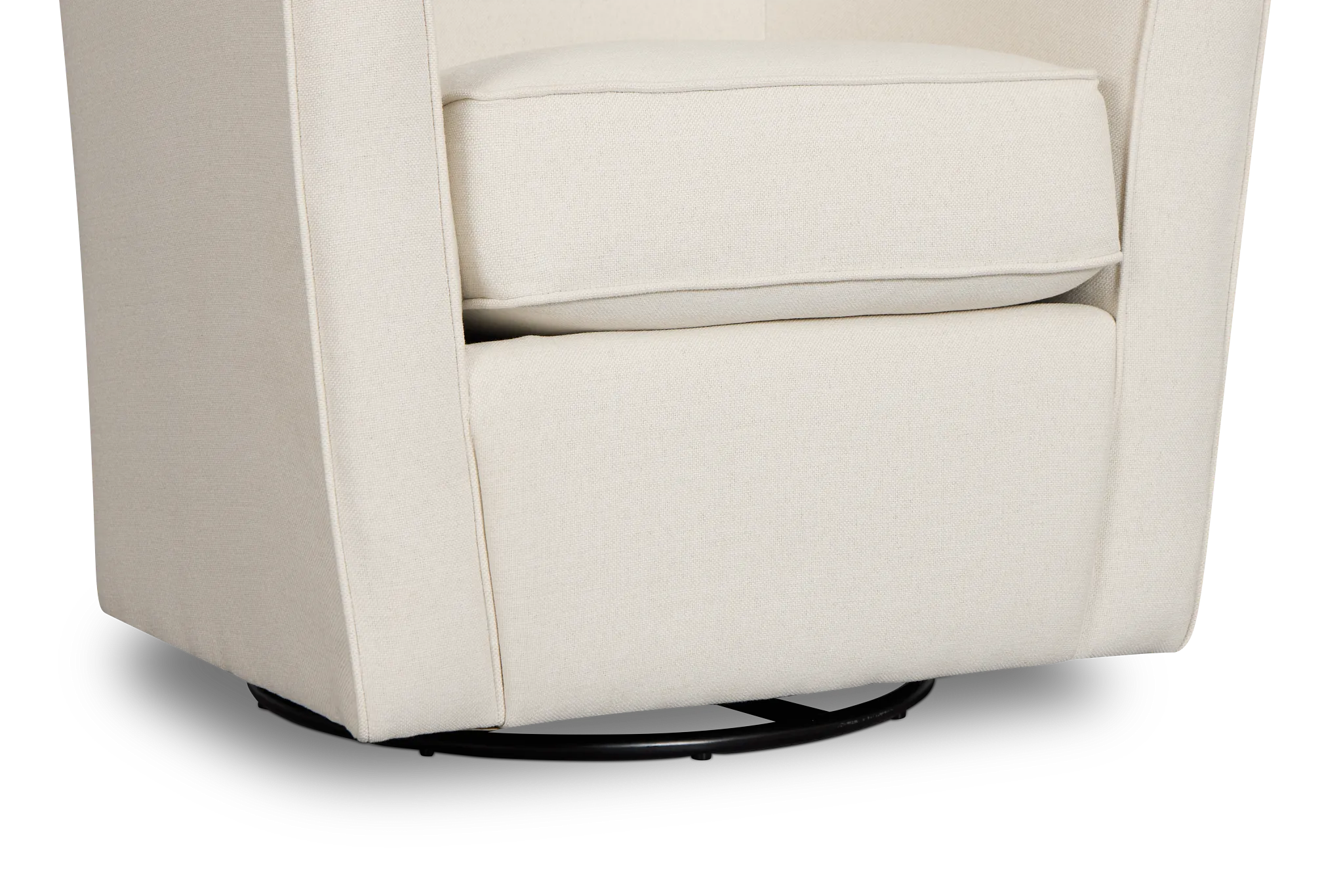 Tate Light Beige Fabric Swivel Chair