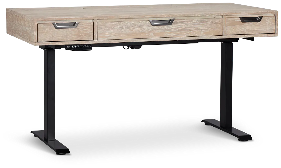 Burbank Light Tone Height Adjustable Standing Desk
