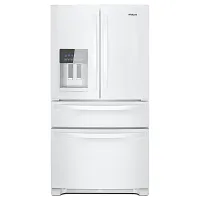 Whirlpool 3636 Series White French Door Refrigerator