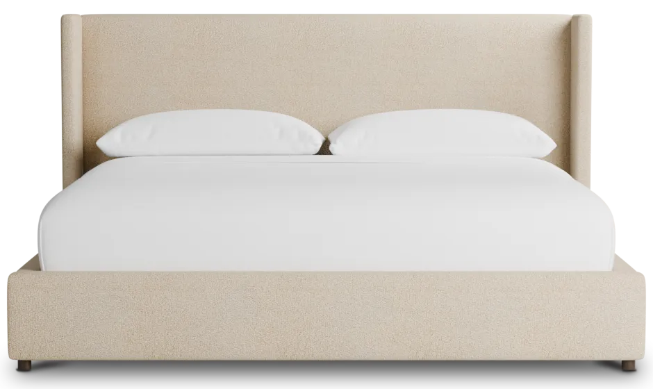 Captiva Sutton Beige 48" Upholstered Shelter Bed