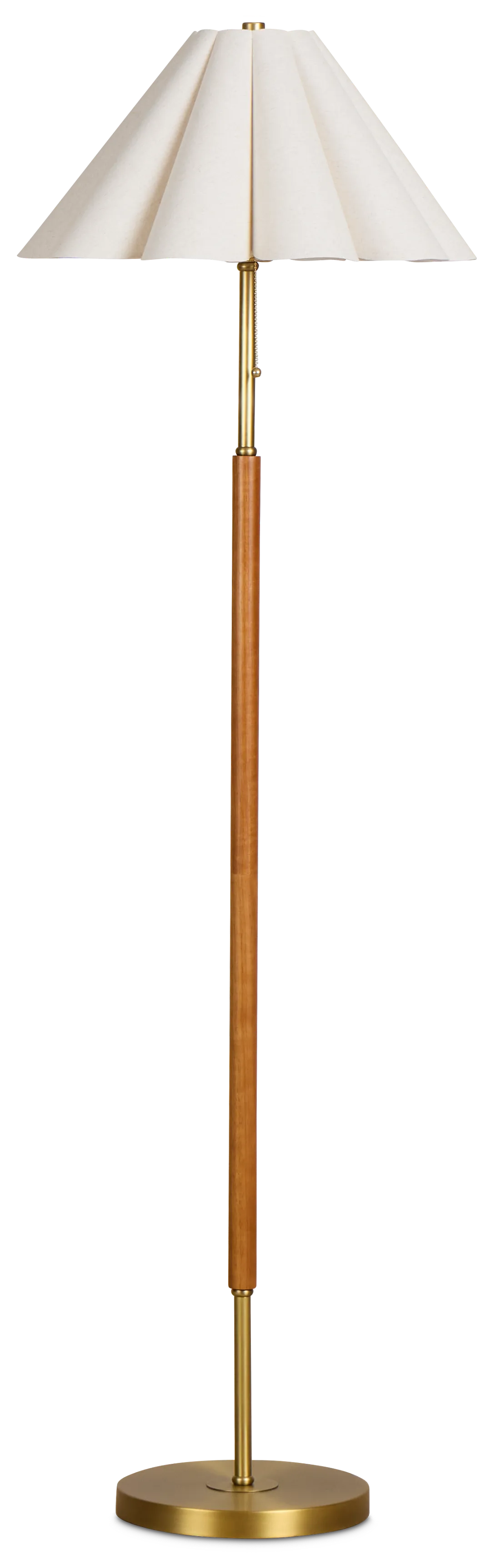 Oskar Gold Metal Floor Lamp