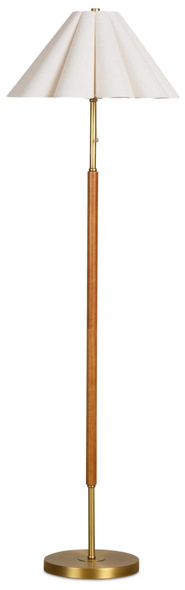 Oskar Gold Metal Floor Lamp