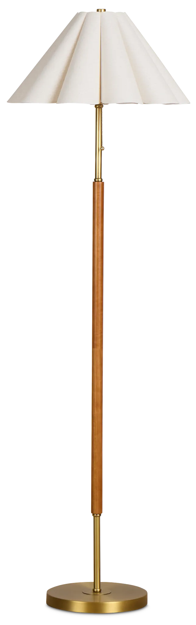 Oskar Gold Metal Floor Lamp